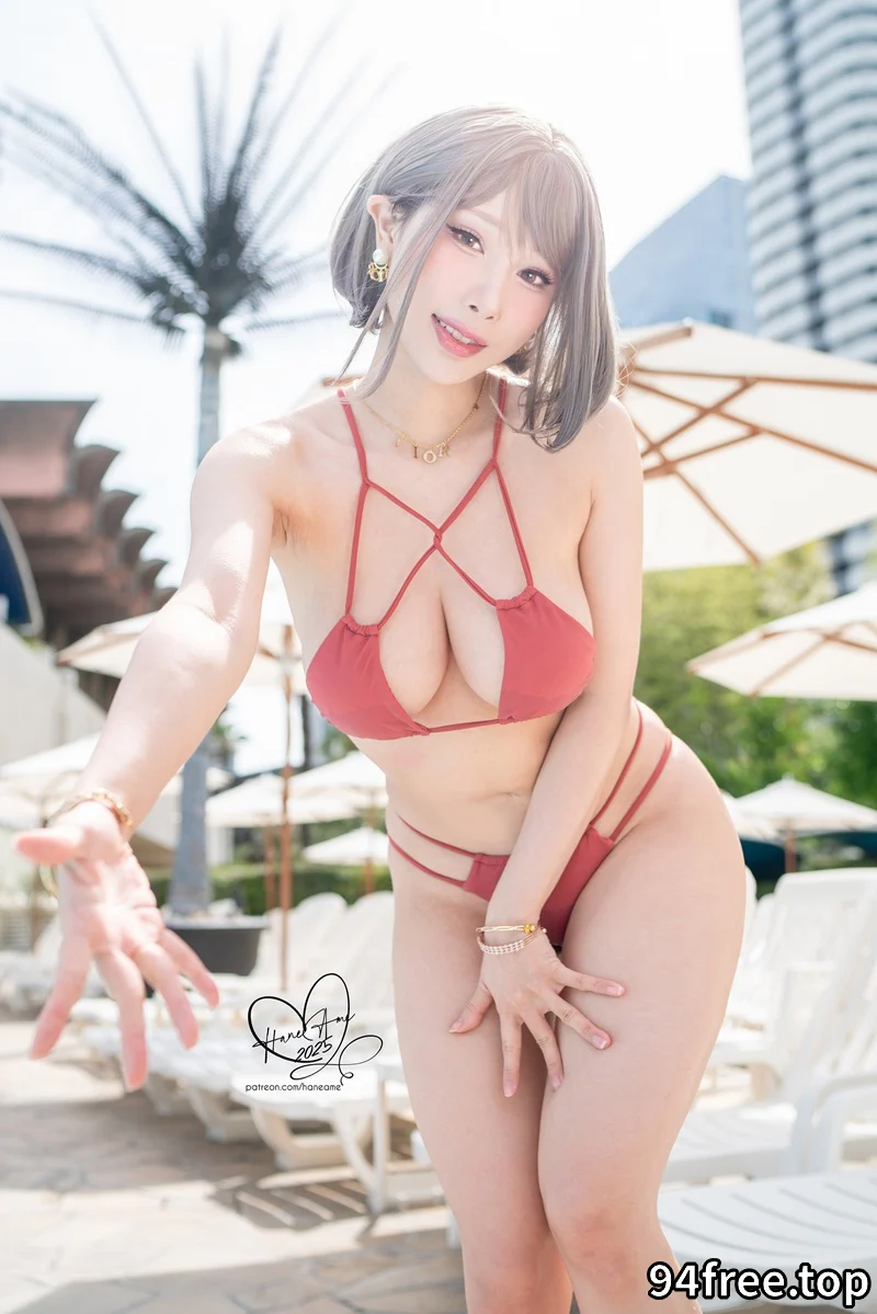 雨波HaneAme-2025年07月订阅 Original_Tangerine Heat Swimsuit_橘爆夏日！泳裝 [55P+8V-1.33GB] - 就是免费-就是免费