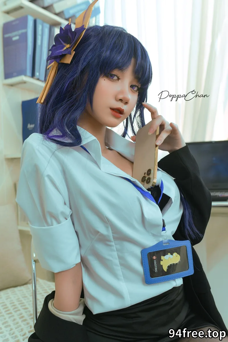 PoppaChan-Raiden Shogun Officer [25P+3V-166MB] - 就是免费-就是免费