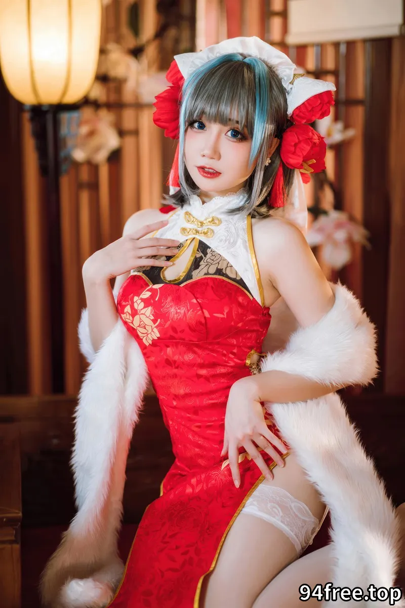 焖焖碳-碧蓝航线-柴郡新春旗袍 [29P-180MB]-就是免费