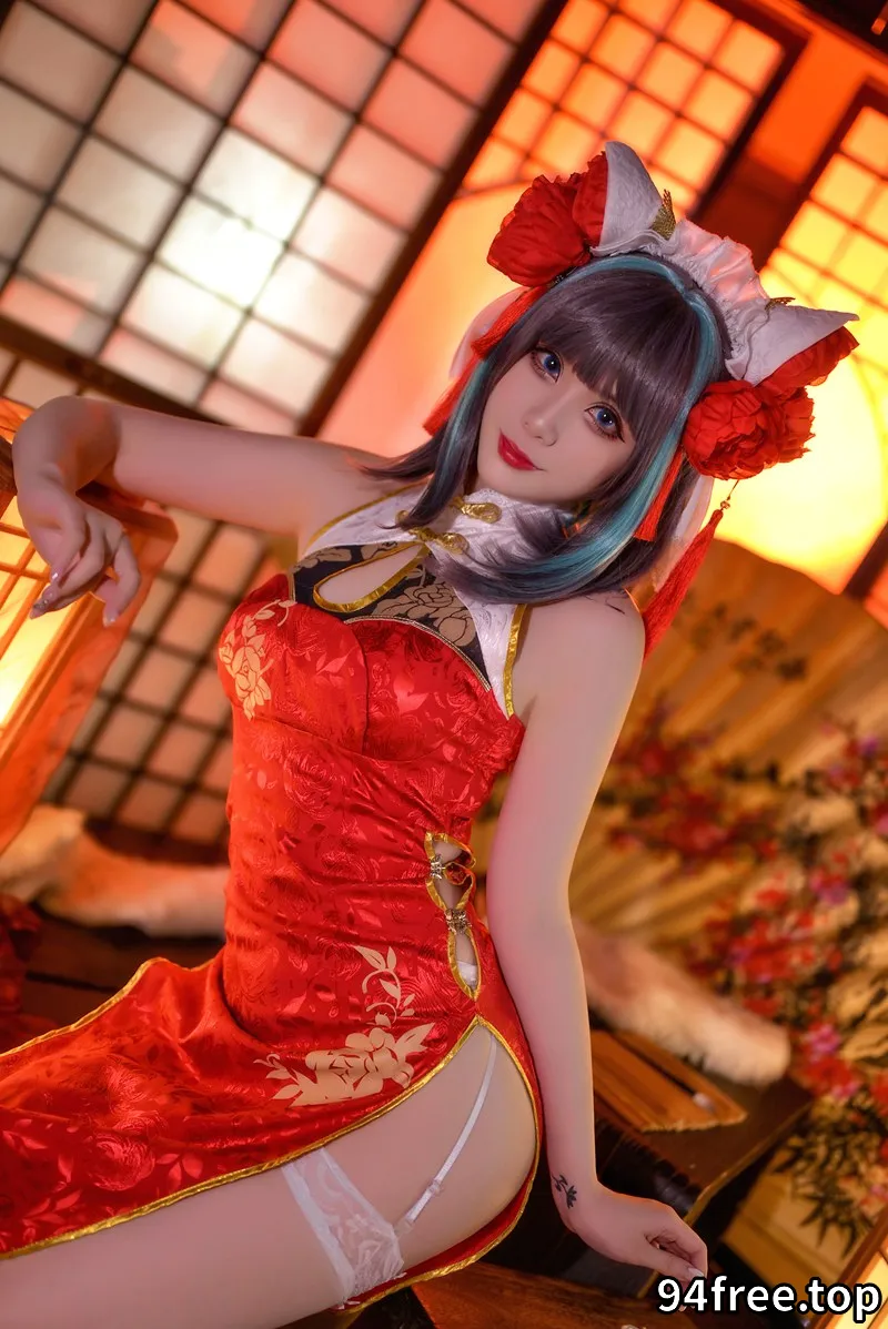 Zyra秋-碧蓝航线-柴郡新春旗袍 [20P-167MB]-就是免费