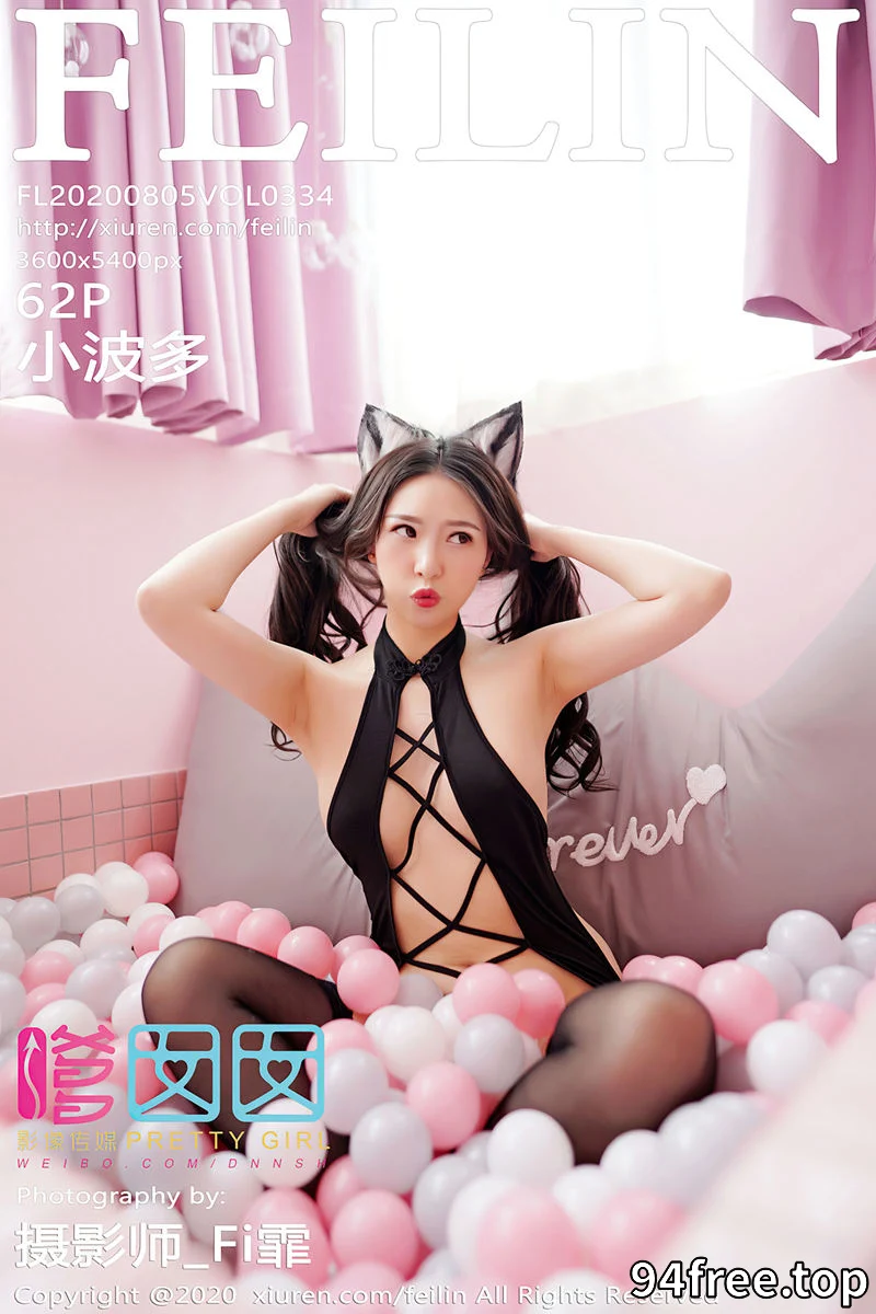 [FeiLin嗲囡囡] Vol.334 嫩模小波多私房猫耳装+性感JK制服秀火辣身材诱惑写真 - 就是免费-就是免费