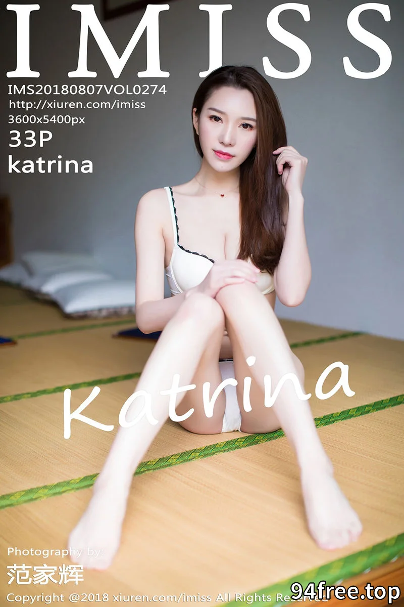 [IMiss爱蜜社] Vol.274 嫩模Katrina居家脱低胸蓝色毛衣秀性感内衣完美身材写真 - 就是免费-就是免费