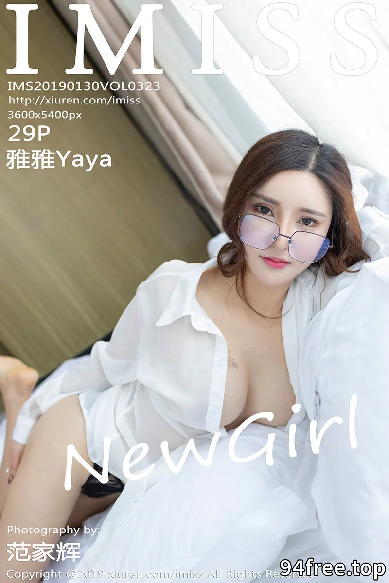 [IMiss爱蜜社] Vol.323 嫩模雅雅Yaya私房薄纱衬衣秀黑色蕾丝内衣露豪乳诱惑写真 - 就是免费-就是免费