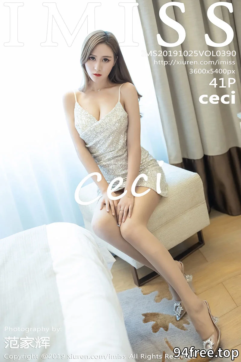 [IMiss爱蜜社] Vol.390 嫩模Ceci私房连身裙全脱露白色蕾丝内衣秀完美身材诱惑写真 - 就是免费-就是免费
