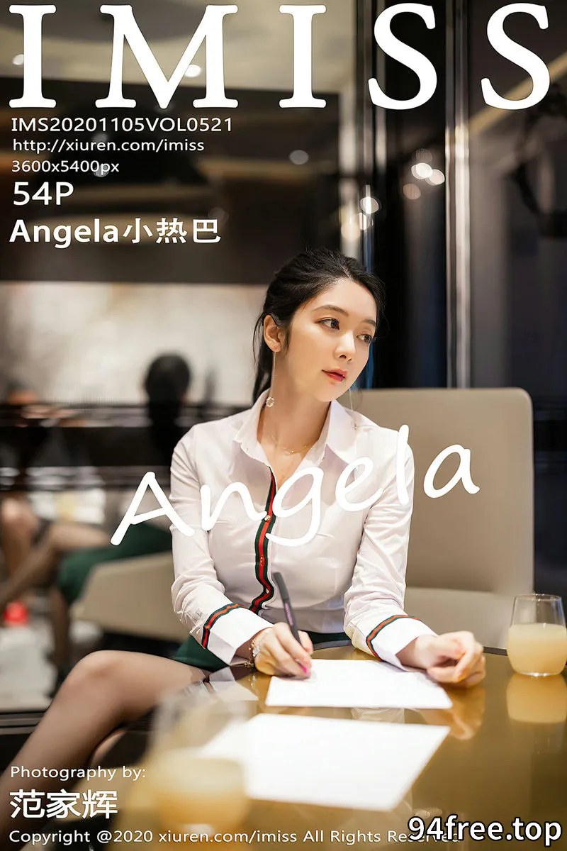 [IMiss爱蜜社] Vol.521 女神Angela小热巴都市风格职业OL主题半脱内衣露豪乳诱惑写真 - 就是免费-就是免费