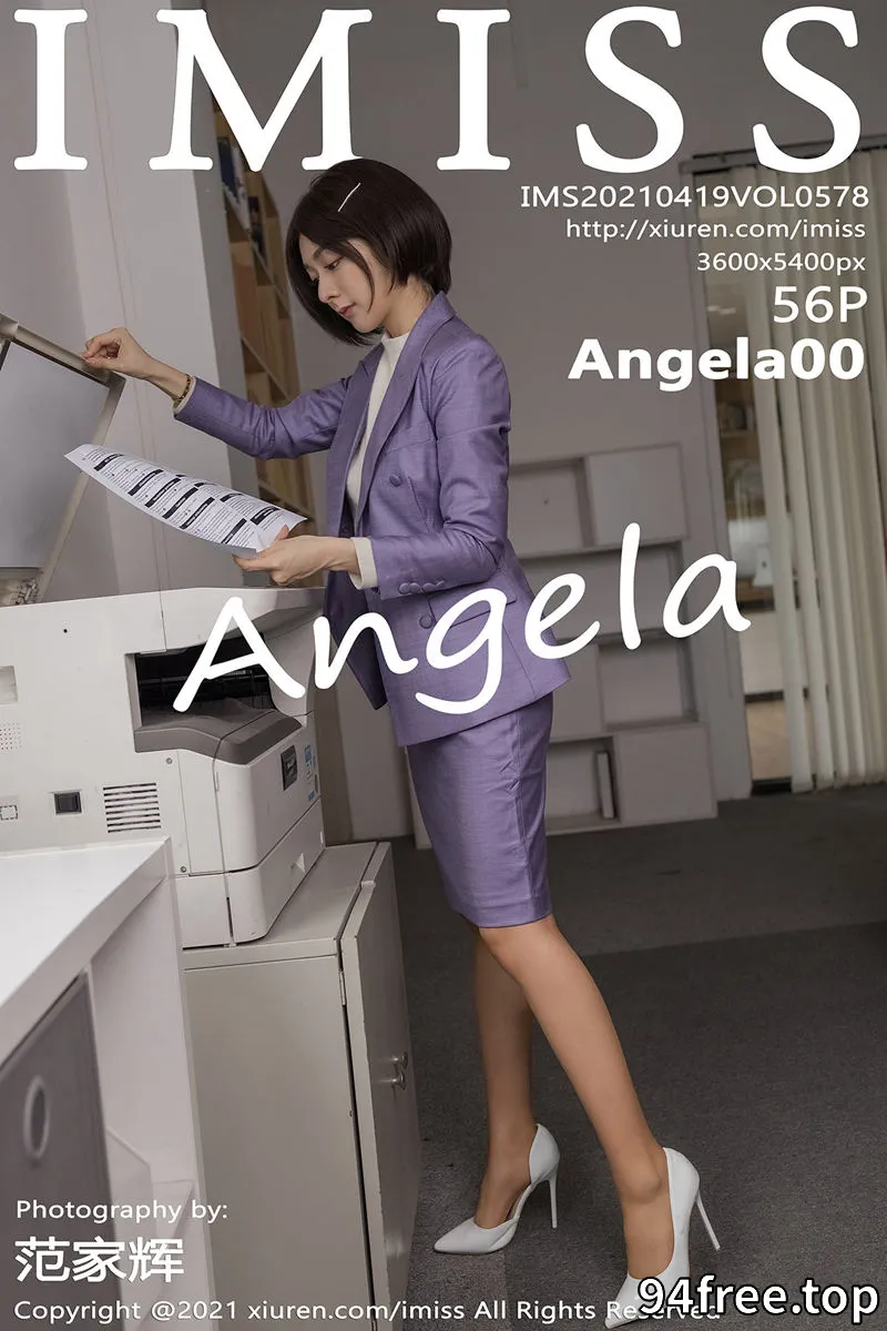[IMiss爱蜜社] Vol.578 女神Angela00办公室制服主题半脱露性感内衣肉丝裤袜诱惑写真 - 就是免费-就是免费