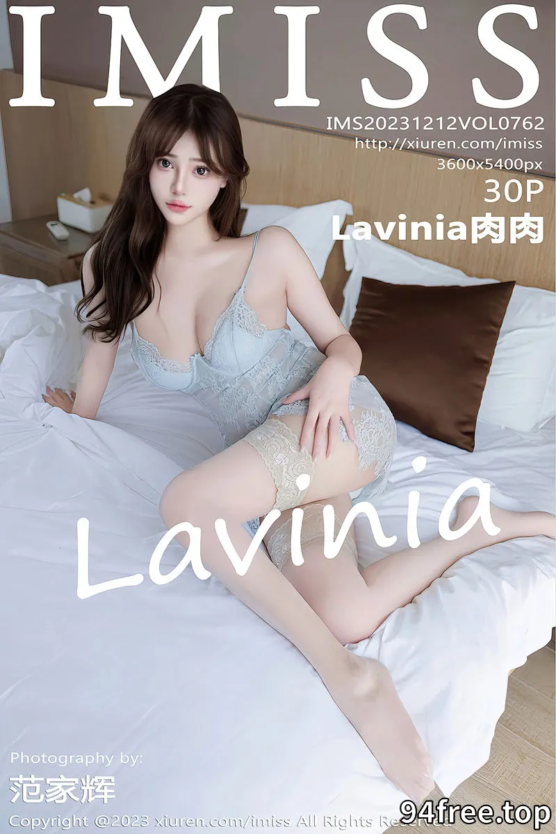 [IMiss爱蜜社] Vol.762 女神Lavinia性感蕾丝吊带情趣睡裙配肉丝袜秀丰满身材诱惑写真 - 就是免费-就是免费