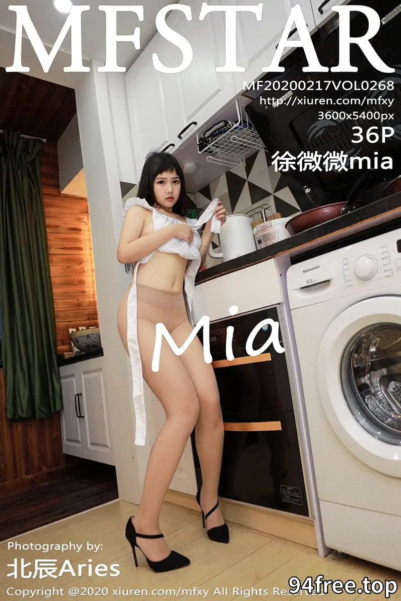 [MFStar模范学院] Vol.268 嫩模徐微微mia私房白色女仆装配无内肉丝撩人诱惑写真 - 就是免费-就是免费