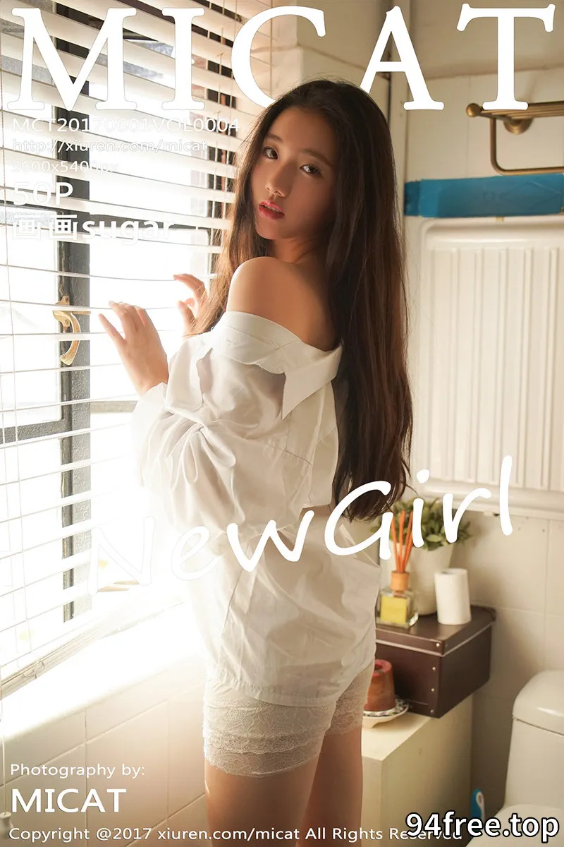 [MICAT猫萌榜] Vol.004 嫩模画画sugar居家纯白衬衣白色蕾丝内裤秀白嫩肌肤写真 - 就是免费-就是免费