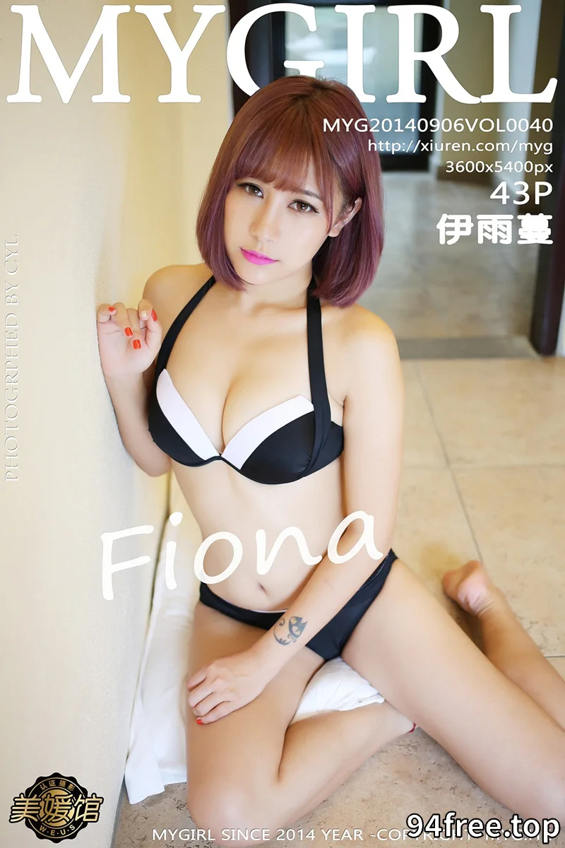 [MyGirl美媛馆] Vol.040 嫩模Fiona伊雨蔓泳池边性感黑色比基尼完美身材写真 - 就是免费-就是免费