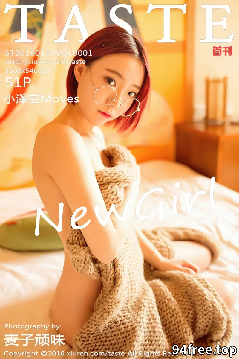 [Taste顽味生活] Vol.001 嫩模小泽空Moves居家私房半露美胸性感美背迷人写真 - 就是免费-就是免费