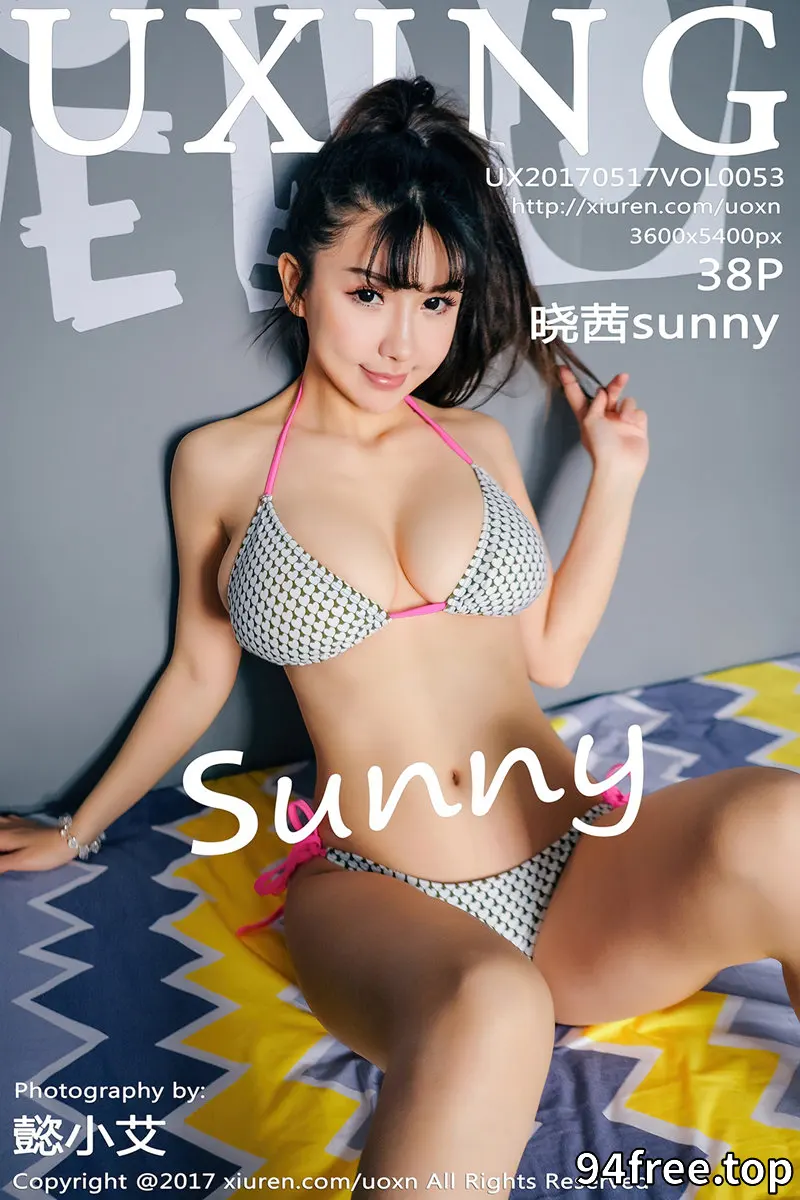 [UXING优星馆] Vol.053 巨乳嫩模晓茜sunny粉红薄纱性感内衣秀傲人巨乳诱惑写真 - 就是免费-就是免费
