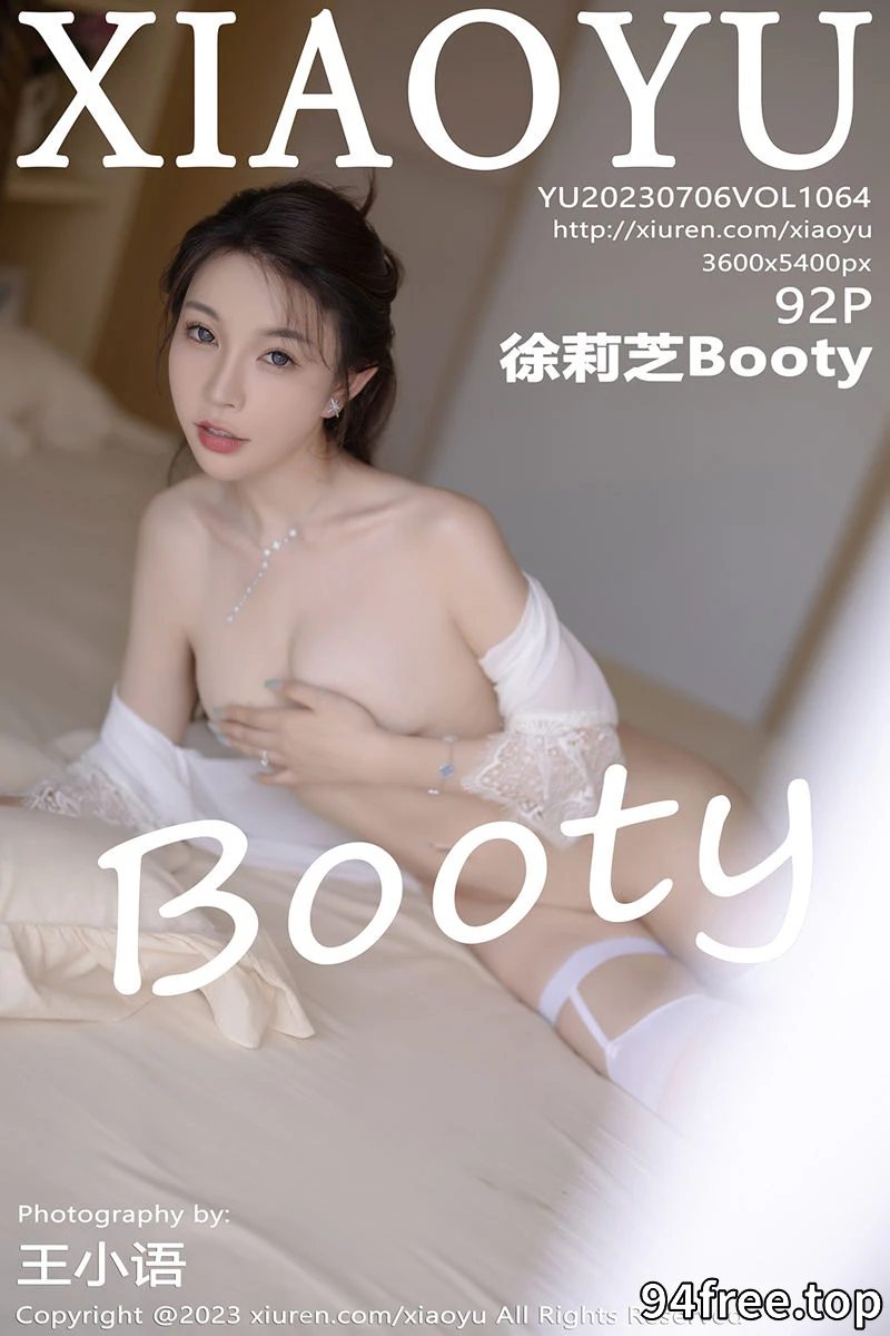 [XiaoYu语画界] Vol.1064 女神徐莉芝Booty性感白色蕾丝内衣配白丝袜秀曼妙身姿诱惑写真 - 就是免费-就是免费