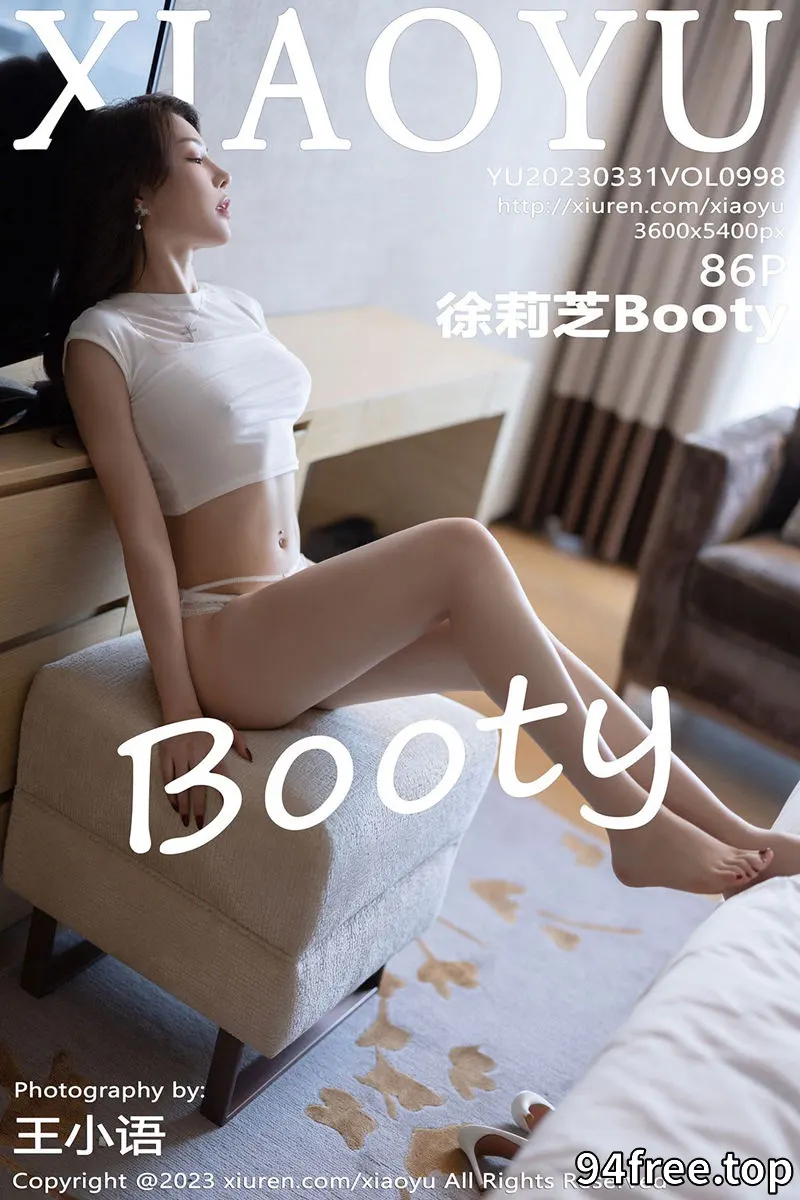 [XiaoYu语画界] Vol.998 女神徐莉芝Booty白色短款上衣配白短裙露性感蕾丝内衣诱惑写真 - 就是免费-就是免费