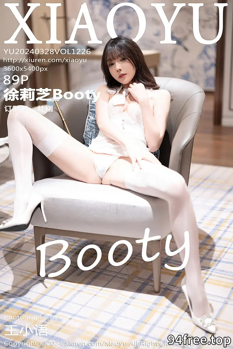 [XiaoYu语画界] Vol.1226 女神徐莉芝浅蓝连衣裙配黑丝+轻透薄纱情趣服配白丝撩人诱惑写真 - 就是免费-就是免费