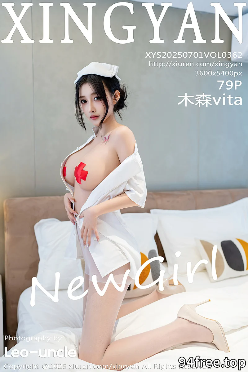 [XingYan星颜社] Vol.362 新人模特木森vita性感白色护士制服露丰满身材胶带遮点诱惑写真-就是免费