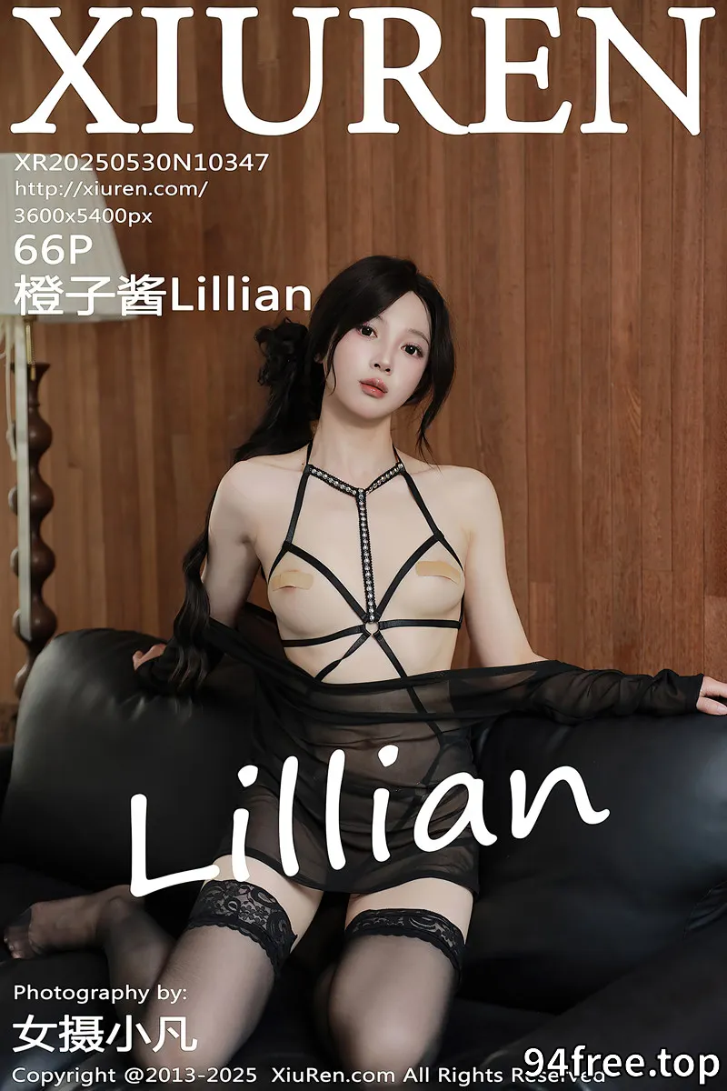 [XiuRen秀人网] NO.10347 模特橙子酱Lillian性感黑色薄纱露黑色情趣内衣秀曼妙身姿诱惑写真-就是免费