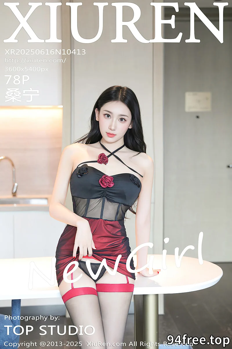 [XiuRen秀人网] NO.10413 新人模特桑宁性感黑红色连衣短裙配超薄黑丝秀曼妙身材诱惑写真-就是免费