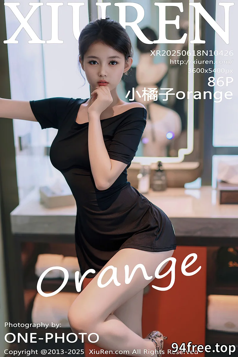 [XiuRen秀人网] NO.10426 模特小橘子orange性感黑色连衣短裙露丁字裤秀曼妙身姿诱惑写真-就是免费
