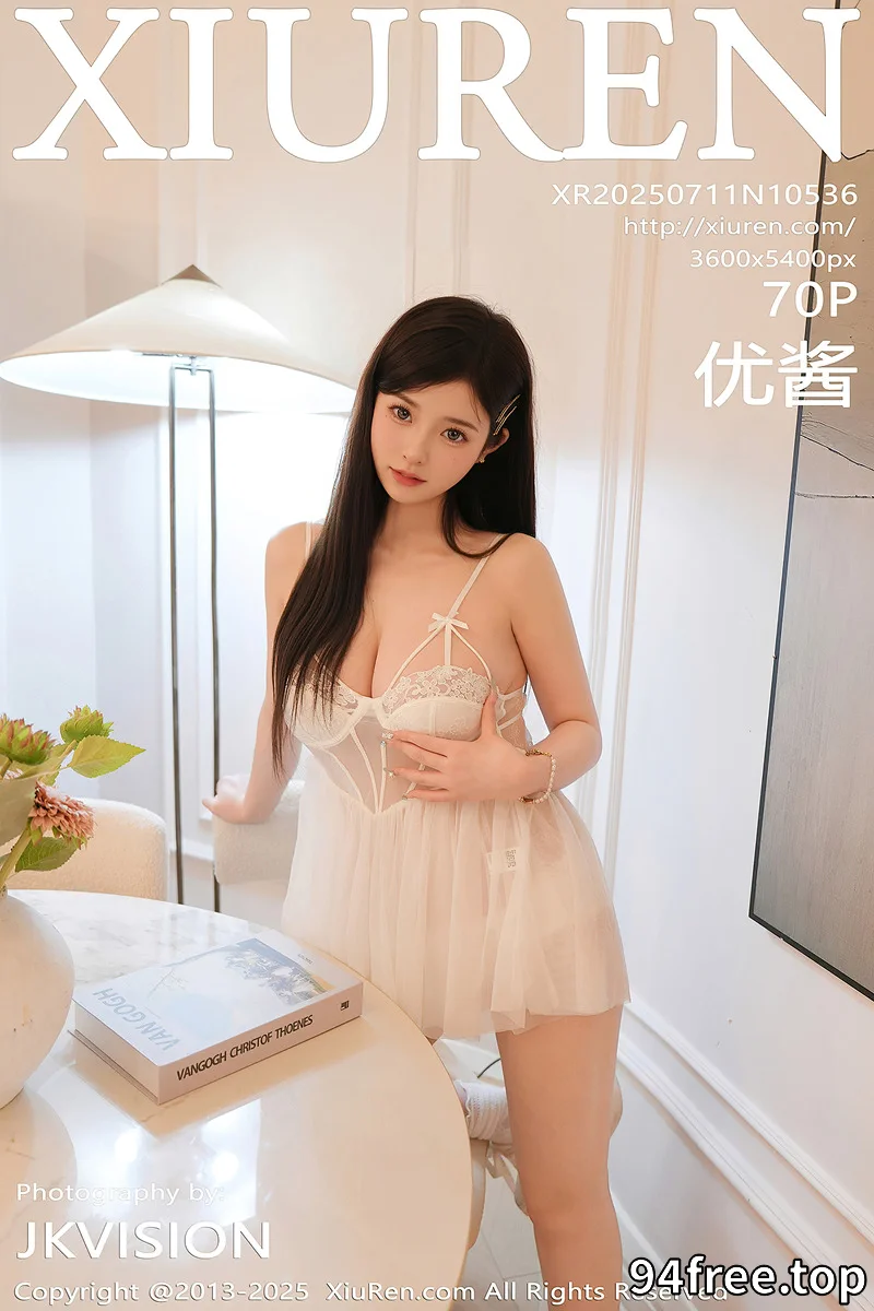 [XiuRen秀人网] NO.10536 模特优酱私房性感白色薄纱吊带服饰半脱秀惹火身材撩人诱惑写真 - 就是免费-就是免费