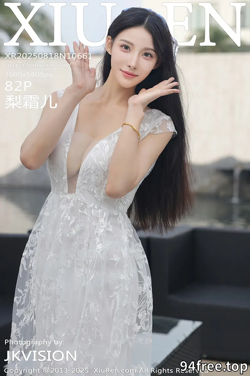 [XiuRen秀人网] NO.10661 模特梨霜儿性感低胸白色婚纱配白色丝袜秀丰腴身材完美诱惑写真 - 就是免费-就是免费
