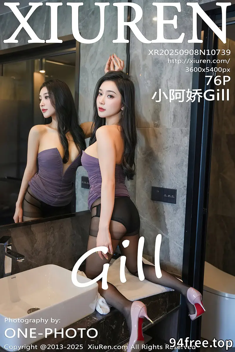 [XiuRen秀人网] NO.10739 模特小阿娇Gill性感紫色连衣短裙配超薄黑丝秀完美身材诱惑写真 - 就是免费-就是免费