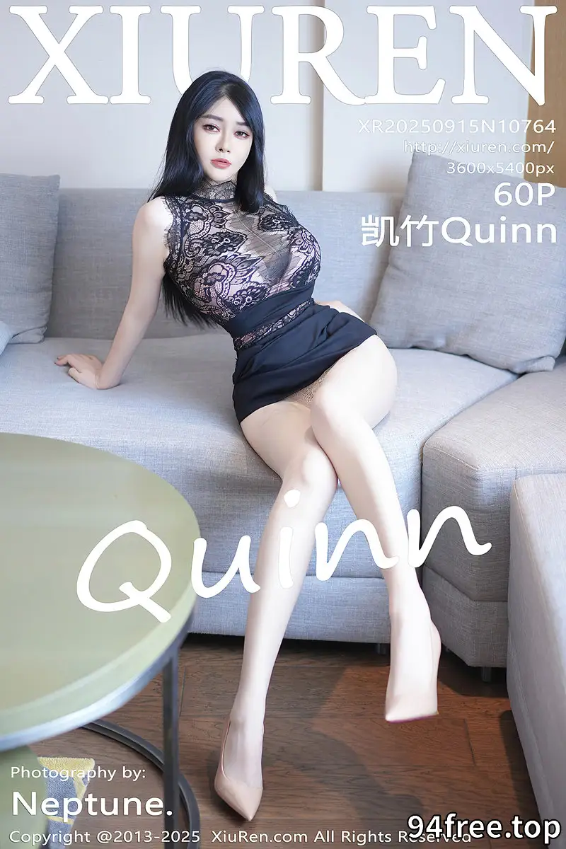 [XiuRen秀人网] NO.10764 模特凯竹Quinn性感黑色蕾丝服饰配超薄肉丝秀丰腴身材诱惑写真-就是免费