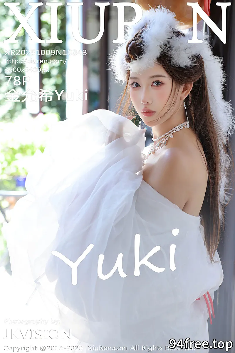 [XiuRen秀人网] NO.10843 模特金允希Yuki性感白色锦毛鼠装扮低胸秀丰腴身材完美诱惑写真-就是免费