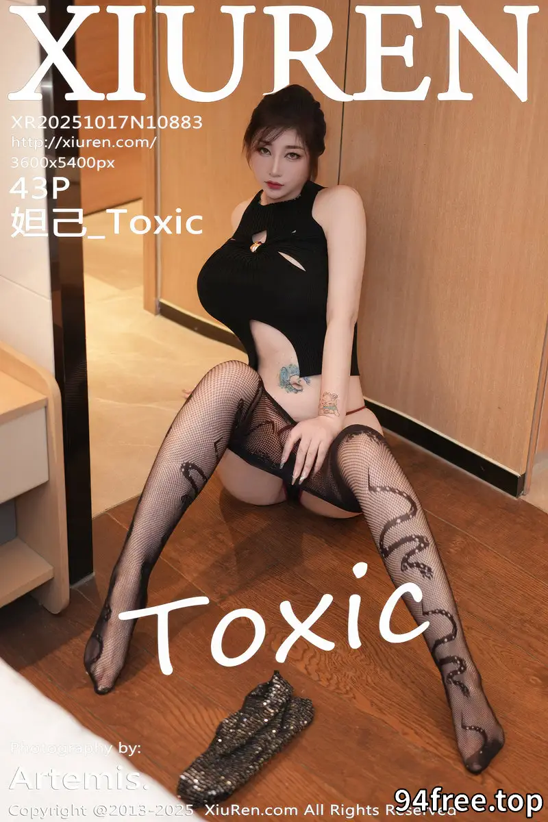 [XiuRen秀人网] NO.10883 女神妲己_Toxic性感黑色情趣服饰配黑丝网袜秀丰腴身材诱惑写真-就是免费