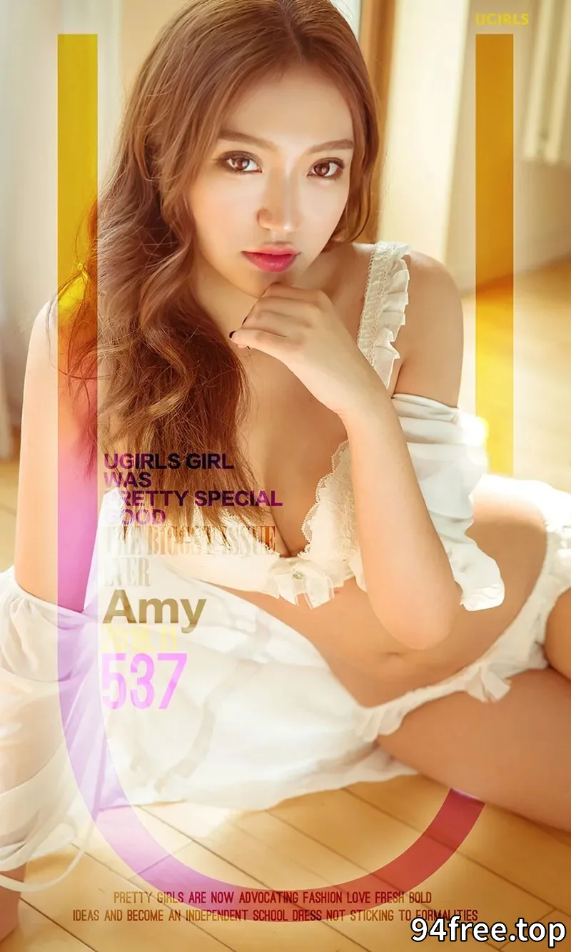 [Ugirls爱尤物] NO.537 嫩模Amy长白裙白色内衣秀白嫩美胸纯白诱惑写真 - 就是免费-就是免费