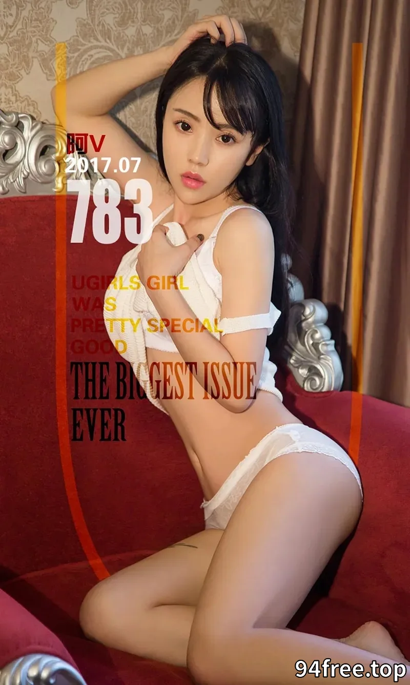 [Ugirls爱尤物] NO.783 嫩模阿V居家吊带背心白色蕾丝内裤秀完美身材性感美胸写真 - 就是免费-就是免费