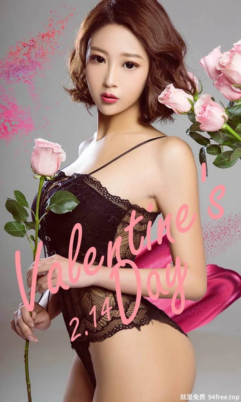 [Ugirls爱尤物] No.1001 嫩模栗子纯情情人节性感情趣内衣秀美乳翘臀火辣诱惑写真-就是免费