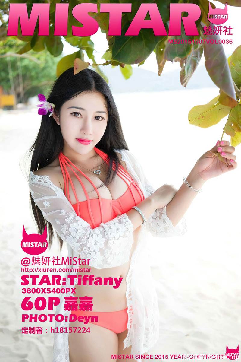 [MiStar魅妍社] Vol.036 嫩模嘉嘉Tiffany普吉岛旅拍内衣系列丰乳美臀写真-就是免费