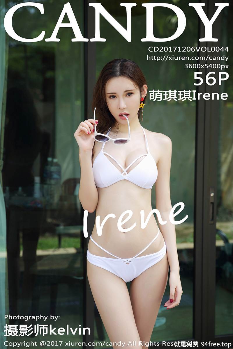 [Candy网红馆] Vol.044 嫩模萌琪琪Irene沙巴旅拍性感白色比基尼妩媚诱惑写真-就是免费
