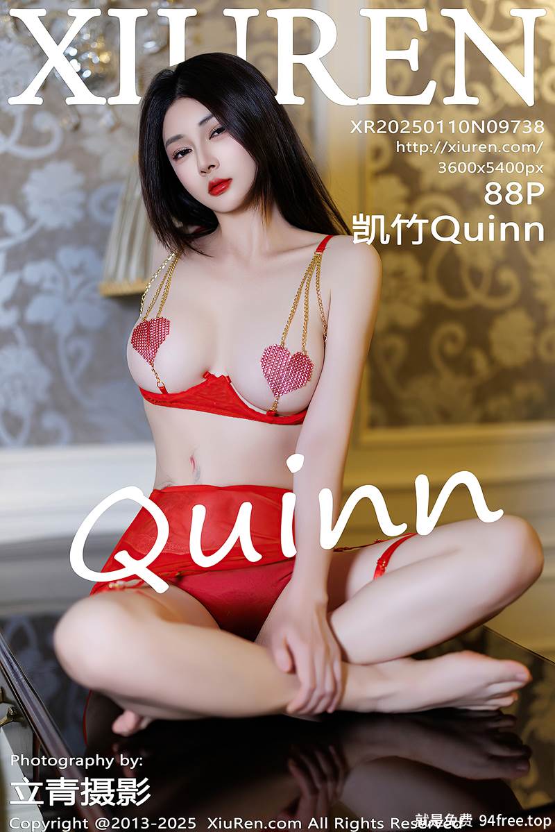 [XiuRen秀人网] NO.9738 模特凯竹Quinn性感红色连衣短裙露情趣内衣秀丰腴身材诱惑写真-就是免费