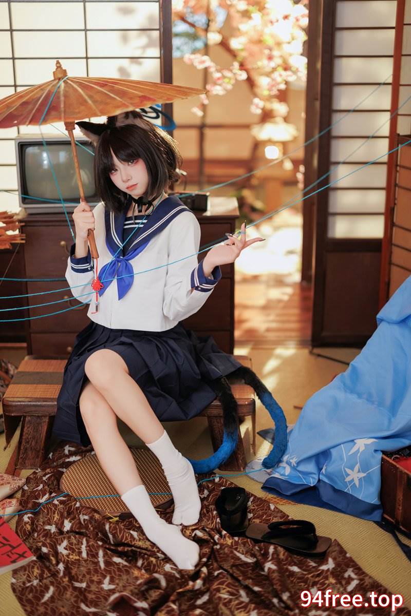 纸悦Etsu_ko 蔚蓝档案 桐生桔梗毛线团 [25P-354MB]-就是免费