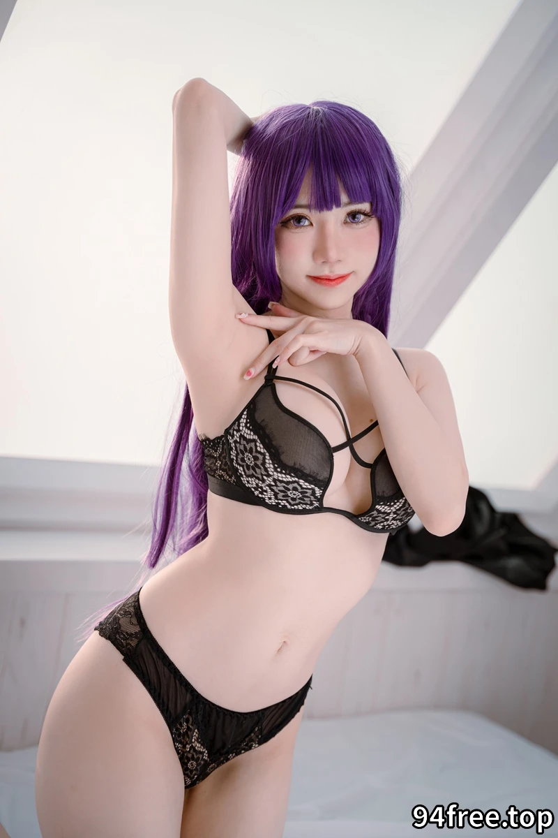 Sally多啦雪 (Sally Dorasnow) Fern Black Lingerie [61P-382MB]-就是免费