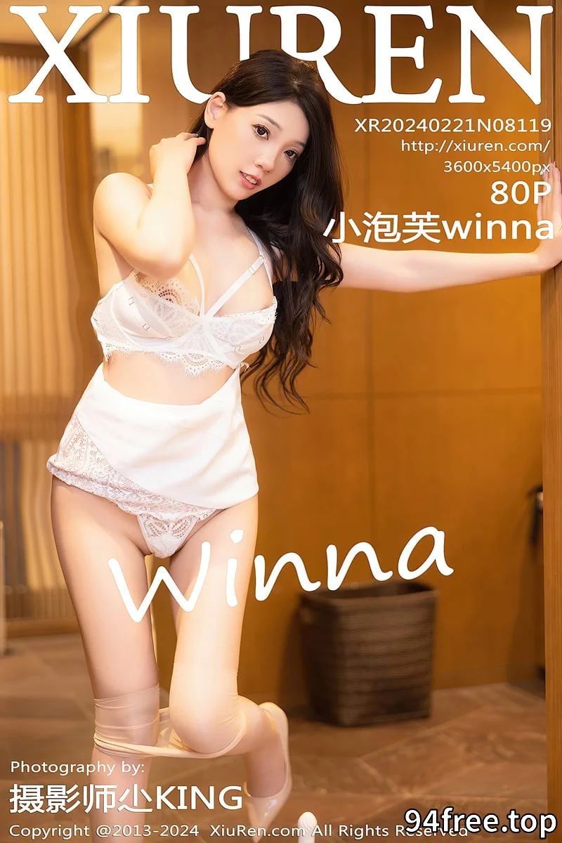[XiuRen秀人网] No.8119 模特小泡芙winna性感白色连衣裙配油亮肉丝秀丰腴身材诱惑写真-就是免费