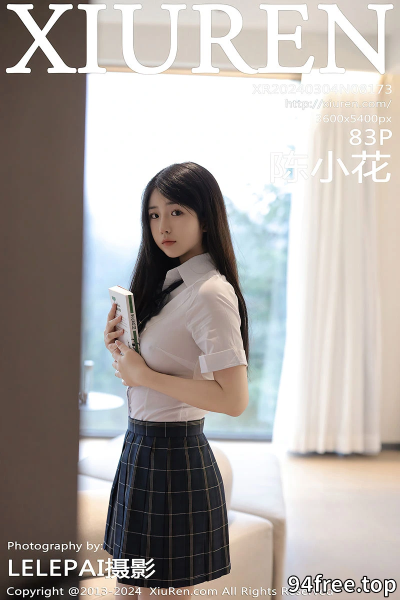 [XiuRen秀人网] No.8173 模特陈小花性感白衬衫配黑色格子短裙秀曼妙身姿迷人诱惑写真-就是免费