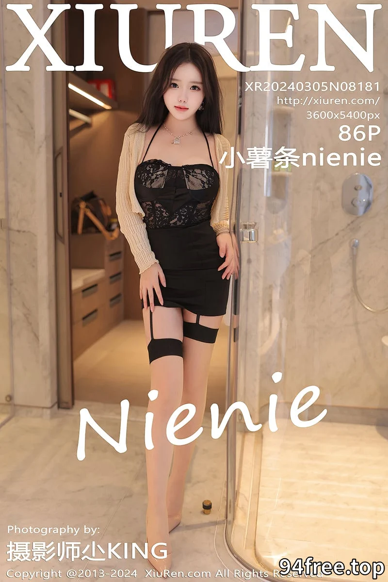 [XiuRen秀人网] No.8181 模特小薯条nienie剧情演绎性感黑色蕾丝服饰秀惹火身材诱惑写真-就是免费