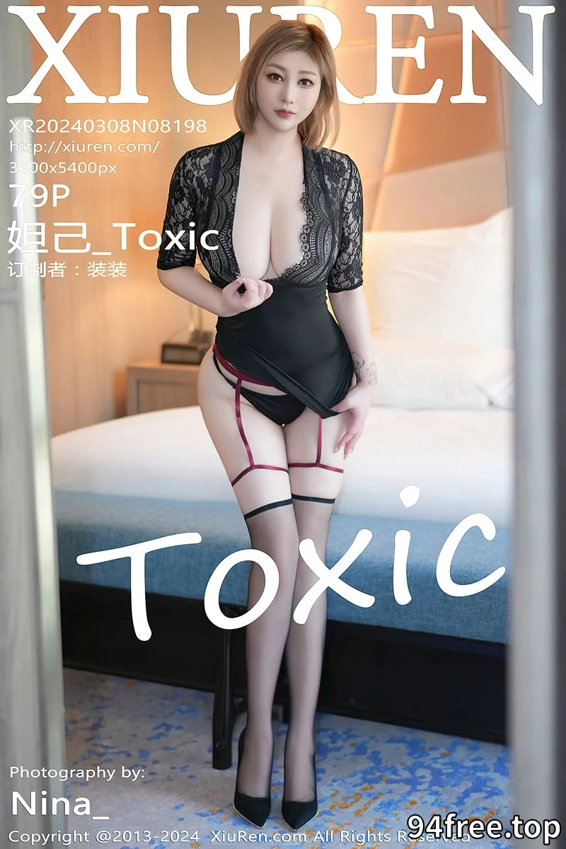 [XiuRen秀人网] No.8198 女神妲己_Toxic性感网纱连衣短裙配黑丝吊袜秀完美身材诱惑写真-就是免费