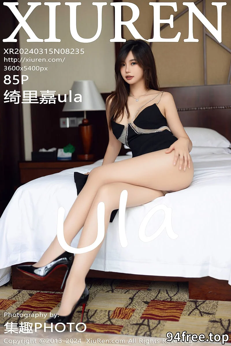 [XiuRen秀人网] No.8235 女神绮里嘉ula性感黑色吊带裙配超薄肉丝秀曼妙身姿惹火诱惑写真-就是免费