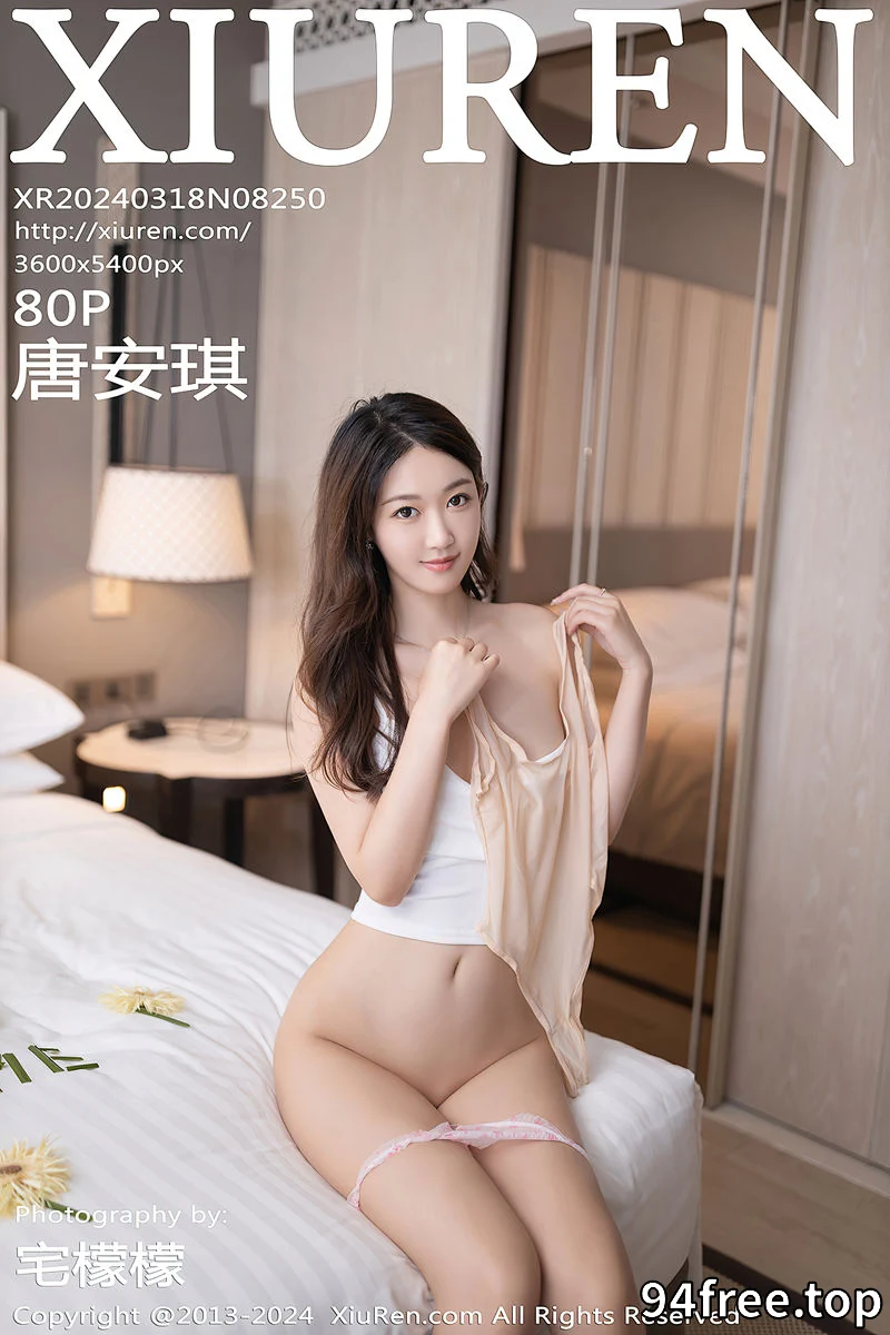 [XiuRen秀人网] No.8250 模特唐安琪性感白色上衣配牛仔裤半脱秀曼妙身姿迷人诱惑写真-就是免费