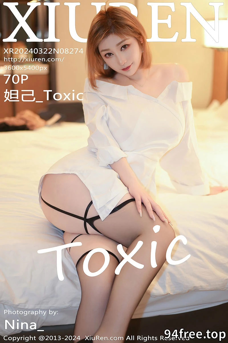[XiuRen秀人网] No.8274 女神妲己_Toxic私房性感白色衬衫配黑丝吊袜秀丰满身材诱惑写真-就是免费