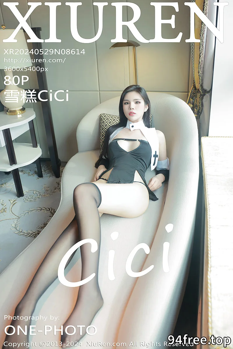 [XiuRen秀人网] No.8614 模特雪糕CiCi性感修女服饰配黑色丝袜露丁字裤秀翘臀诱惑写真-就是免费