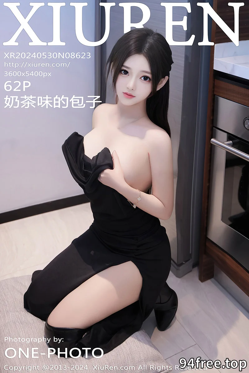 [XiuRen秀人网] No.8623 模特奶茶味的包子性感黑色连衣长裙配黑皮靴秀丰腴身材诱惑写真-就是免费
