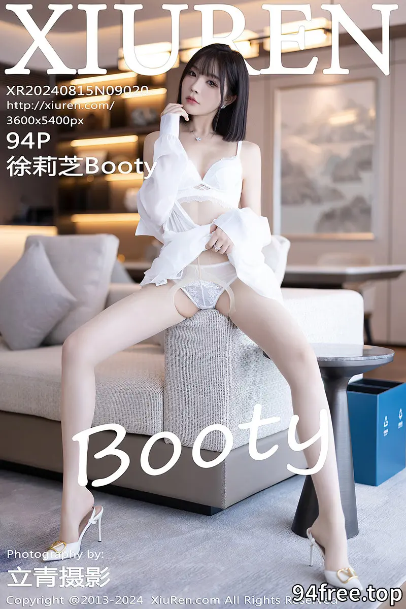 [XiuRen秀人网] NO.9020 女神徐莉芝Booty性感白色连衣短裙配开档白丝秀完美身材诱惑写真-就是免费