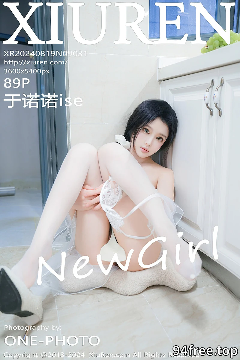 [XiuRen秀人网] NO.9031 新人模特于诺诺ise性感白色网纱轻透服饰配白丝袜秀美腿诱惑写真-就是免费