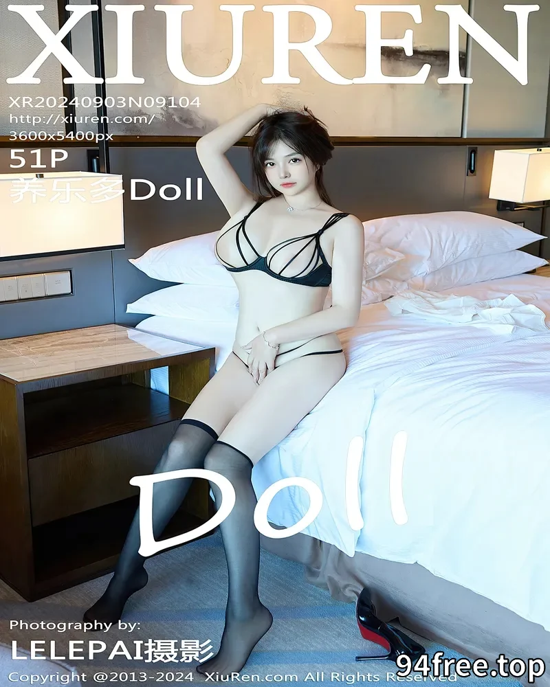 [XiuRen秀人网] NO.9104 模特养乐多Doll性感白T配黑皮短裙露黑色情趣内衣秀完美身材写真-就是免费