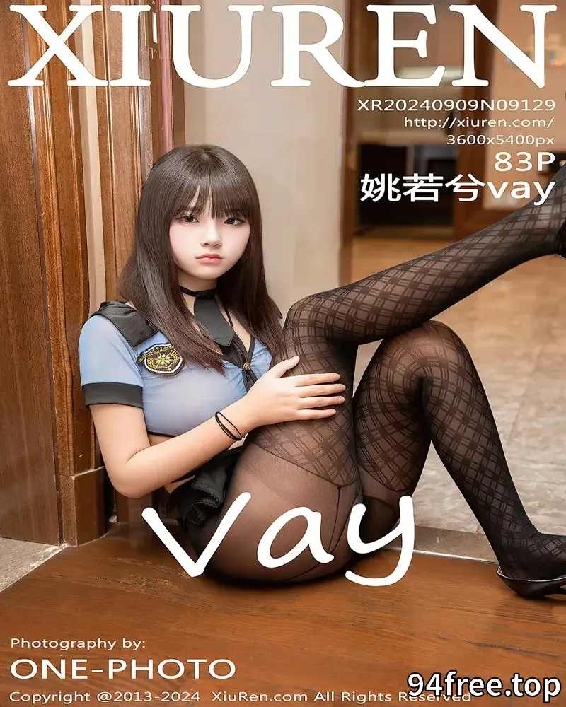 [XiuRen秀人网] NO.9129 模特姚若兮vay性感蓝色情趣制服配超薄黑丝秀惹火身材诱惑写真-就是免费